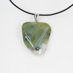 Ozeanchalcedon Anhänger Silber 925 rhodiniert